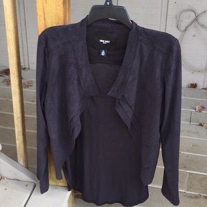 Nine West Open Front Brown Jacket Sz M